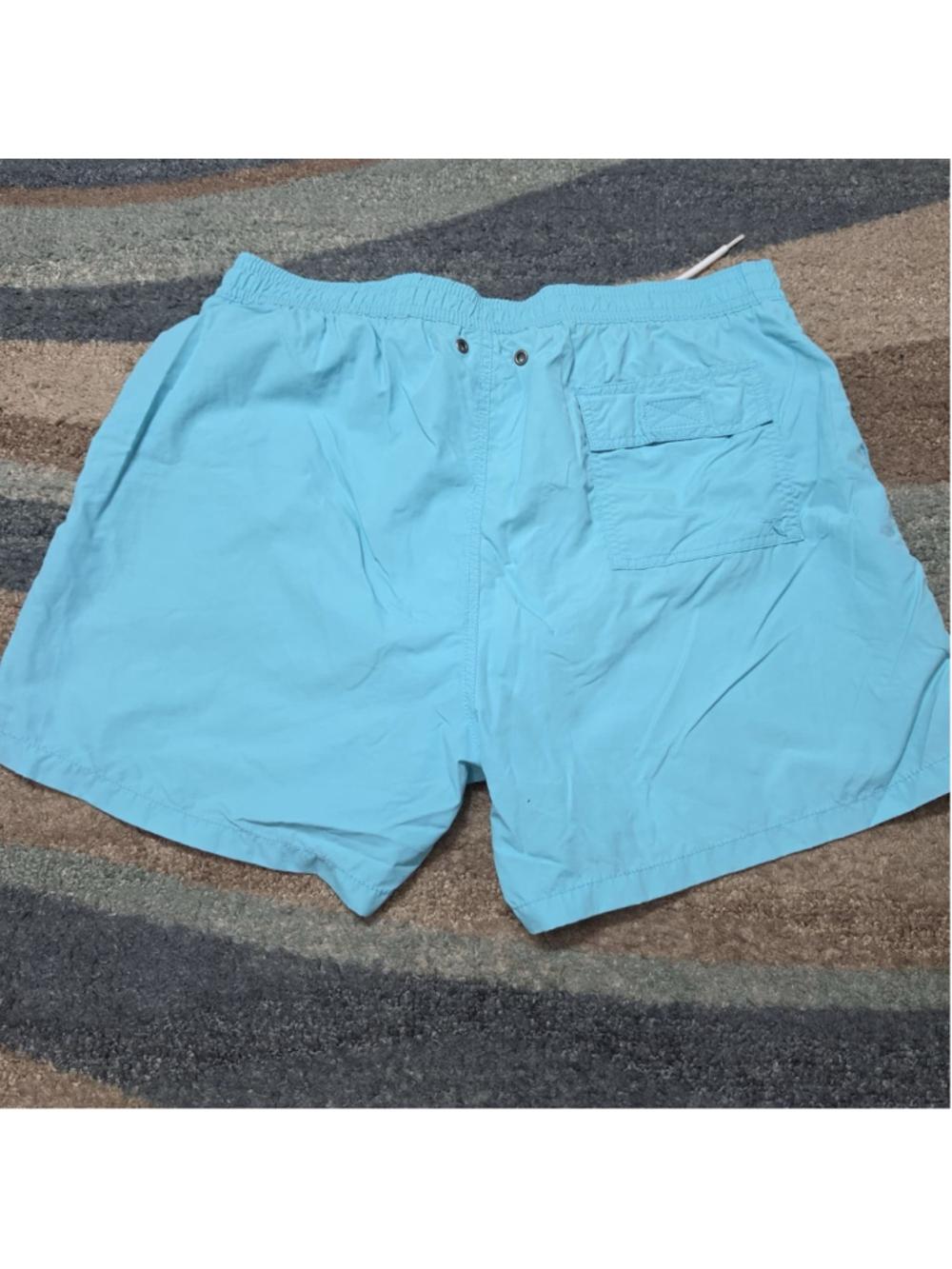 Polo Ralph Lauren Swim Trunks Shorts Teal Yellow Logo Men's Size XL - Picture 2 of 7